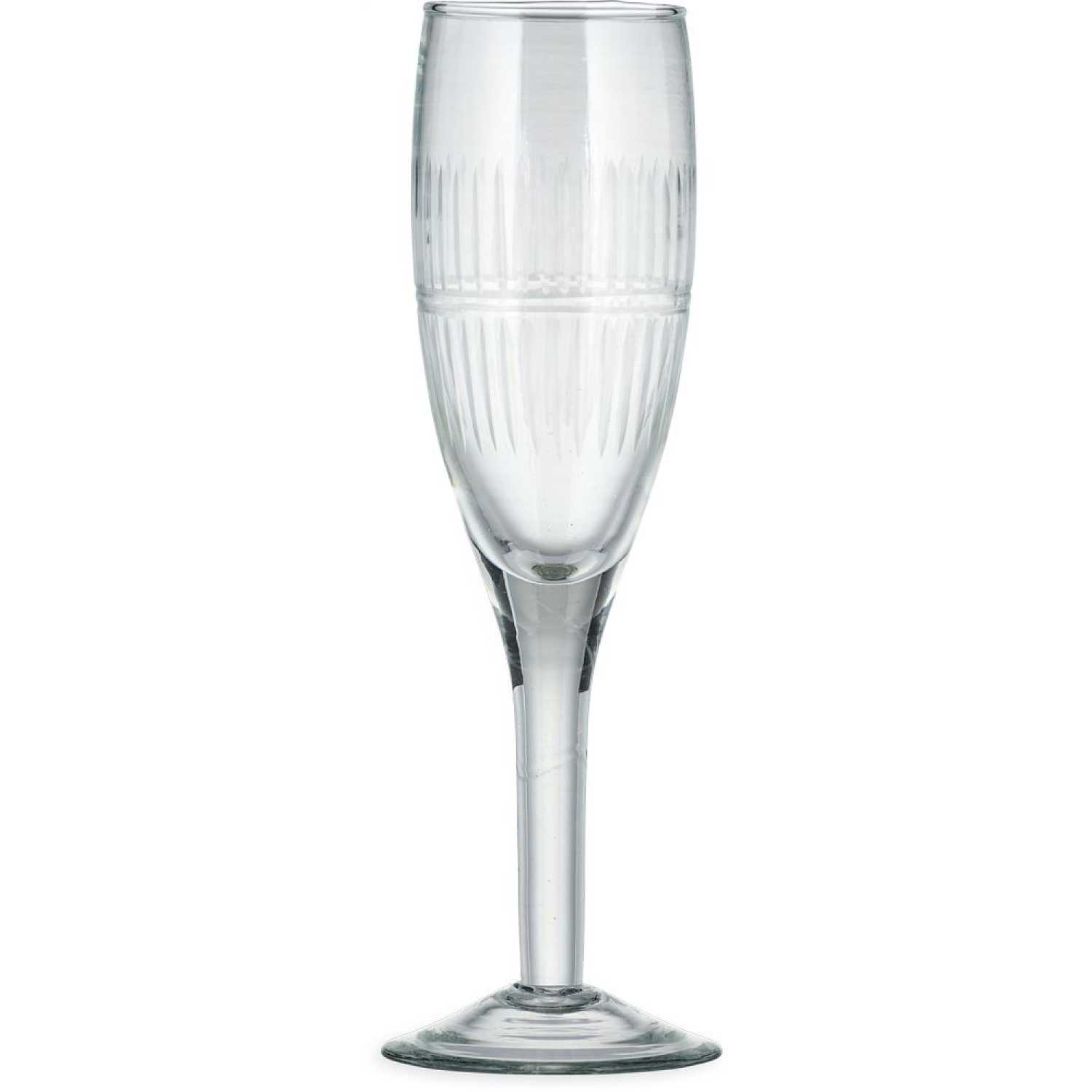 Nkuku Mila Tall Champagne Glasses - Set of 4 - Clear